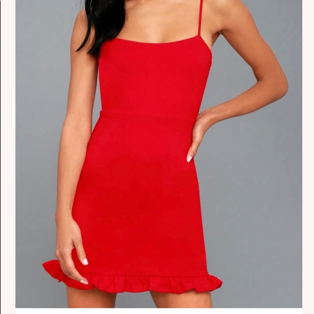 red lulus homecoming body con dress